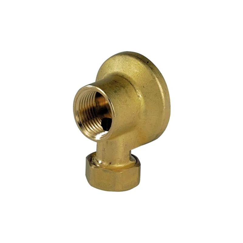 Applique murale laiton avec écrou femelle / femelle 1/2"