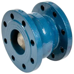 Clapet de non-retour fonte en GJL-250 obturateur acier inox toutes positions simple guidage à brides