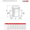 DIMENSIONS MODELE PN16 SIEGE EPDM REF.322