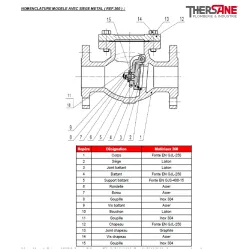 NOMENCLATURE MODELE AVEC SIEGE METAL ( REF.360 )