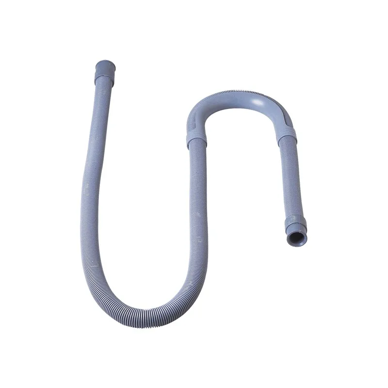Flexible d'évacuation machine à laver plastique 19 x 24mm avec crosse amovible