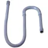 Flexible d'évacuation machine à laver plastique 19 x 24mm avec crosse amovible