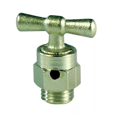 Purge laiton nickelé pour vanne à sphère à purge