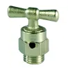 Purge laiton nickelé pour vanne à sphère à purge