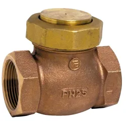 Clapet de non-retour à levée verticale bronze à obturateur PTFE