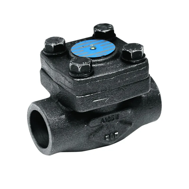 Clapet de non-retour à bille acier forgé A105N à levée verticale avec ressort chapeau boulonné