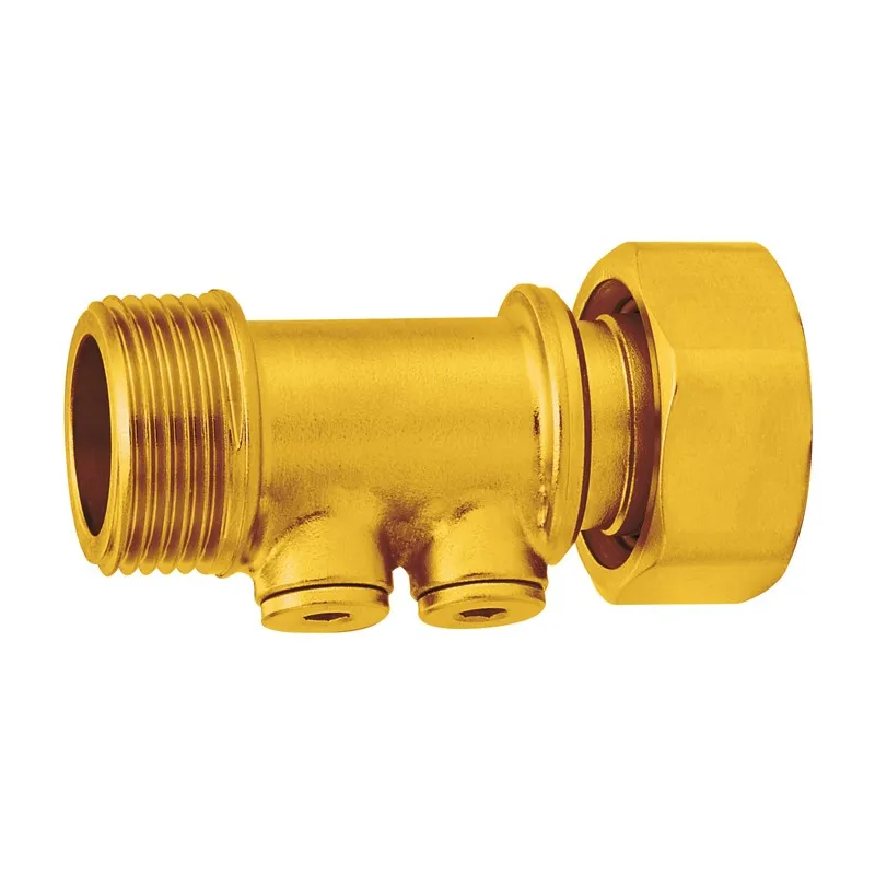 Clapet de non-retour antipollution modèle court laiton titré CW617N femelle - mâle bouchons laiton 1/8"