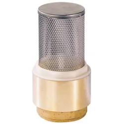 Clapet crépine  inox de non-retour maille 12/10° laiton titré CW617N femelle BSP