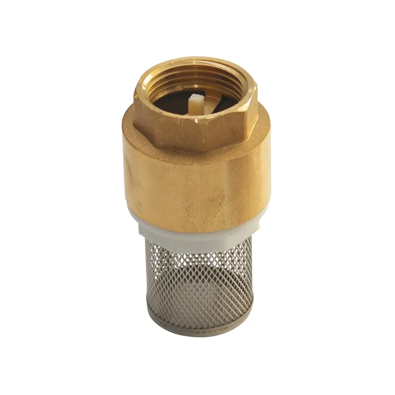 Clapet crépine  inox de non-retour maille 20/10° laiton titré CW617N femelle BSP