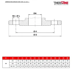 DIMENSIONS BRIDES REF.363