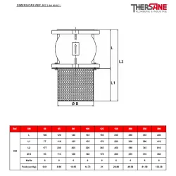 DIMENSIONS REF.363 ( en mm )