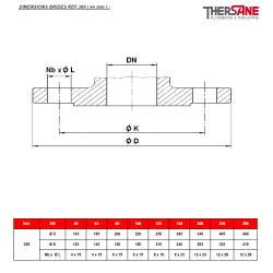 DIMENSIONS BRIDES REF.368