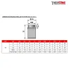 DIMENSIONS MODELE TOUT INOX REF.392 ( en mm )
