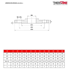 DIMENSIONS BRIDES ( en mm ) 236