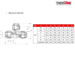 Raccord en T Ref.1007