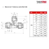 Raccord en T réduit au centre Ref.1008