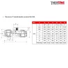 Raccord en T taraudé femelle au centre Ref.1009