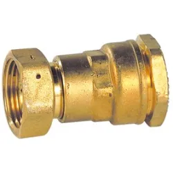 Raccords laiton DECA à serrage extérieur pour tube polyéthylène écrou prisonnier à joint plat