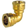 Coude de jonction 90° laiton DECA à serrage extérieur pour tube polyéthylène