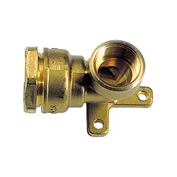 Applique murale femelle laiton DECA à serrage extérieur pour tube polyéthylène