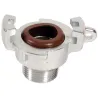 Raccord express acier inox mâle avec joint KFM