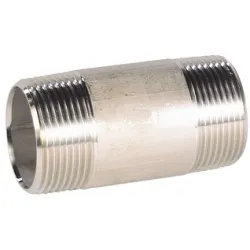 Raccord acier inox 316 mamelon tube standard class 150 BSP