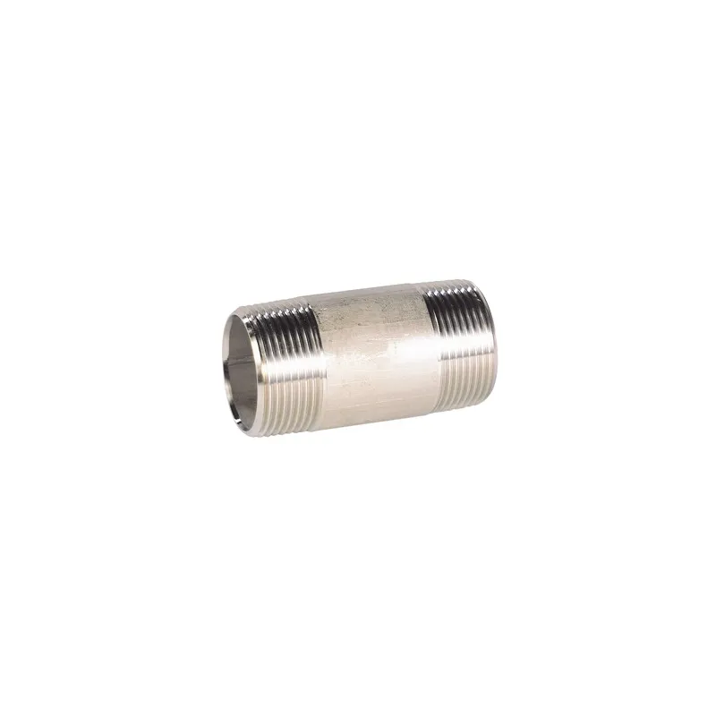 Raccord acier inox 316 mamelon tube standard class 150 BSP