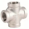 Raccord croix femelle acier inox ASTM A351 CF8M