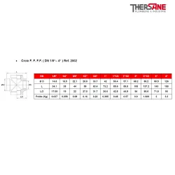 Croix F. F. F.F. ( DN 1/8“– 4“ ) Ref. 2002