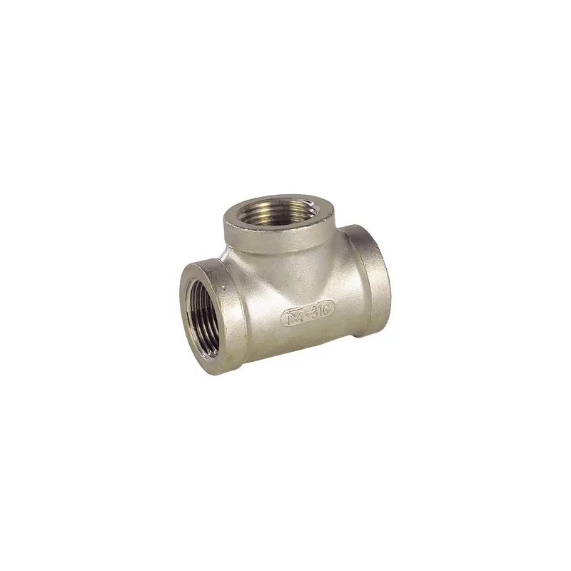 Raccord Té femelle acier inox ASTM A351 CF8M