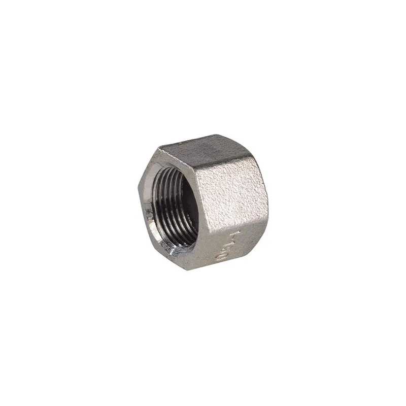 Raccord bouchon femelle hexagonal acier inox ASTM A351 CF8M