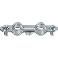 Collier double acier zingué à embase 7x 150