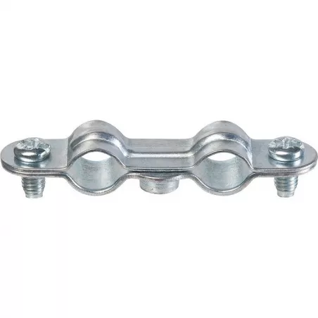 Collier double acier zingué à embase 7x 150