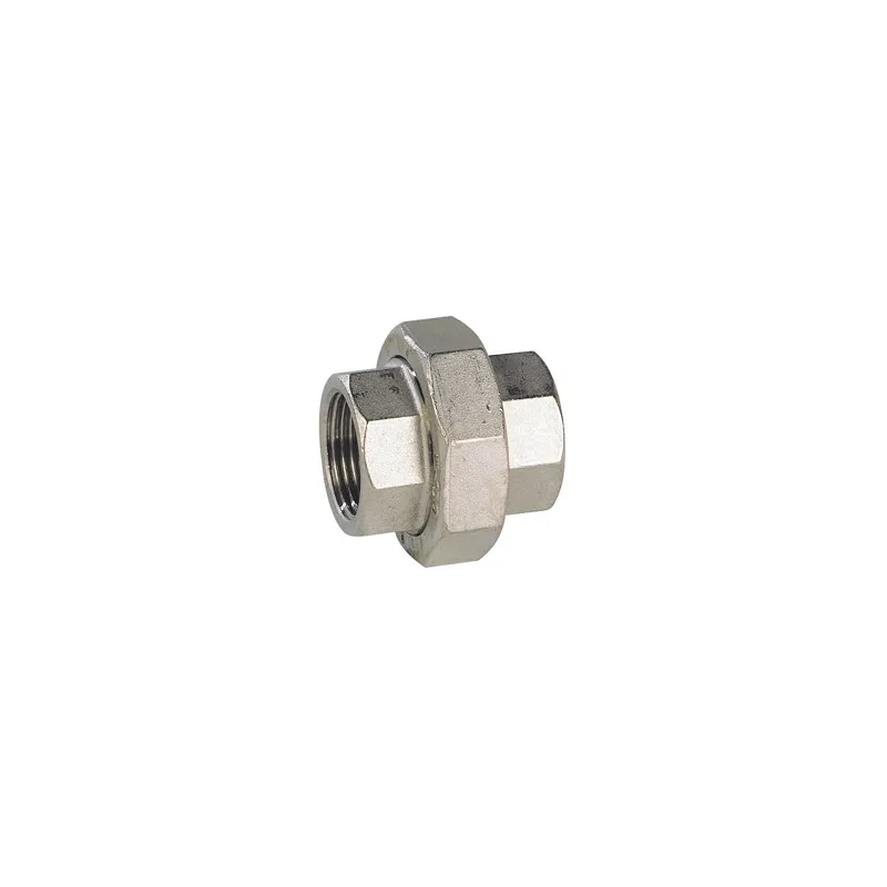 Raccord union femelle - femelle acier inox ASTM A351 CF8M BSP à portée conique