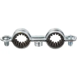 Collier isophonique double acier zingué à embase 7x 150