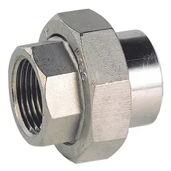 Raccord union femelle à souder BW acier inox ASTM A351 CF8M BSP à portée conique