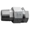 Raccord union 3 pièces usinés mâle - femelle acier inox ASTM A312 F316L BSP