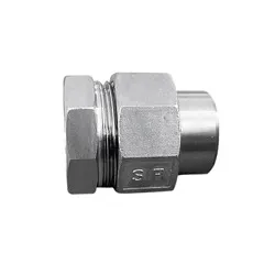 Raccord union 3 pièces usinés femelle à souder BW acier inox ASTM A312 F316L BSP