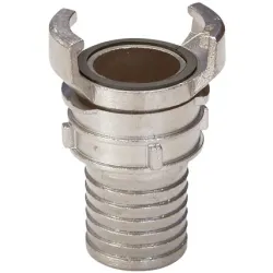 Raccord symétrique acier inox à douille annelée à verrou