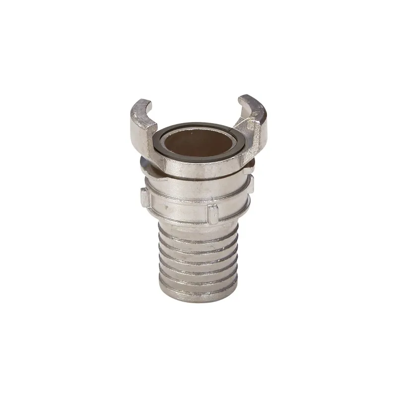 Raccord symétrique acier inox à douille annelée à verrou