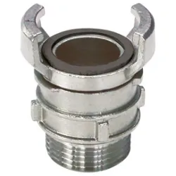 Raccord symétrique acier inox mâle à verrou BSP