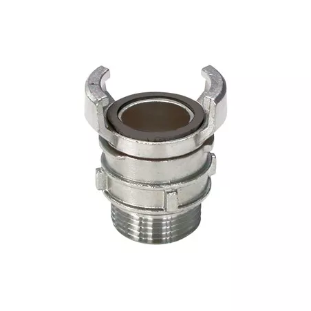 Raccord symétrique acier inox mâle à verrou BSP