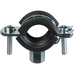 Collier à charnière isophonique embase M8x125 et M10x150 acier zingué