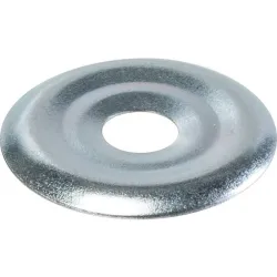 Rosace plate acier zingué