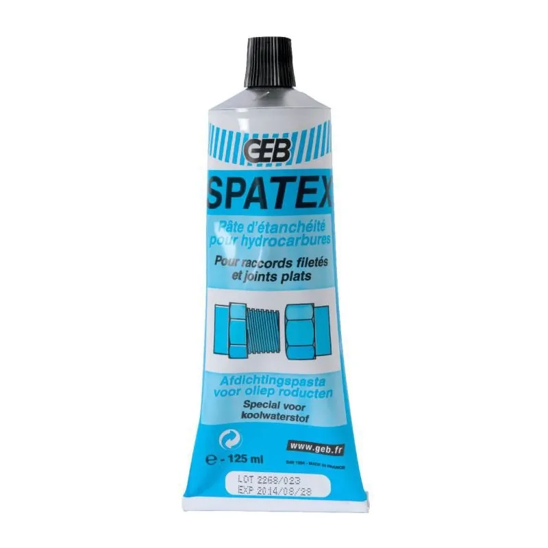 Pâte SPATEX étanchéité des raccords filetés et joints plats 125g