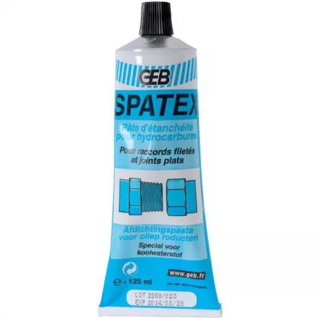 Pâte SPATEX étanchéité des raccords filetés et joints plats 125g