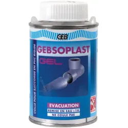 Colle PVC spéciale évacuation GEBSOPLAST GEL boite 250ml