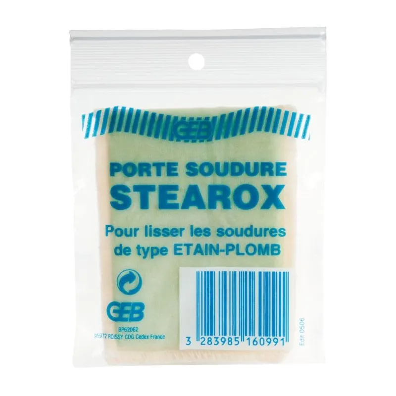 Feutre imprégné lisseur de soudure étain cuivre STEAROX GEB