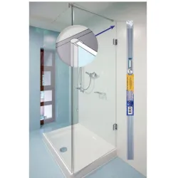 Joint côté de porte de douche coulissante translucide geb