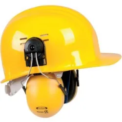 Coque anti-bruit EARLINE 23dB Jaune adapté sur casque